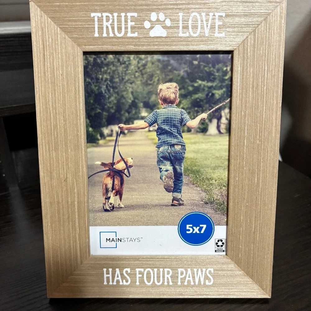 True Love has four paws pet picture frame
